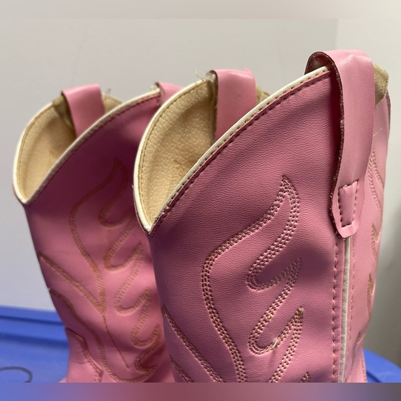 Old West Children's Pink Cowgirl Boots Man Made Material - Picture 11 of 15